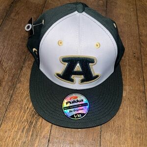 Appalachian State University Mountaineers Snapback Mens Hat Cap Green White Gold